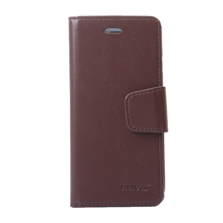 For Galaxy A7 / A700 ALIVO Horizontal Flip Solid Color Oil Edge Leather Case with Card Slots & Holder & Wallet