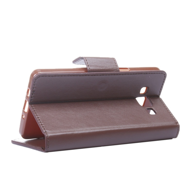 For Galaxy A7 / A700 ALIVO Horizontal Flip Solid Color Oil Edge Leather Case with Card Slots & Holder & Wallet