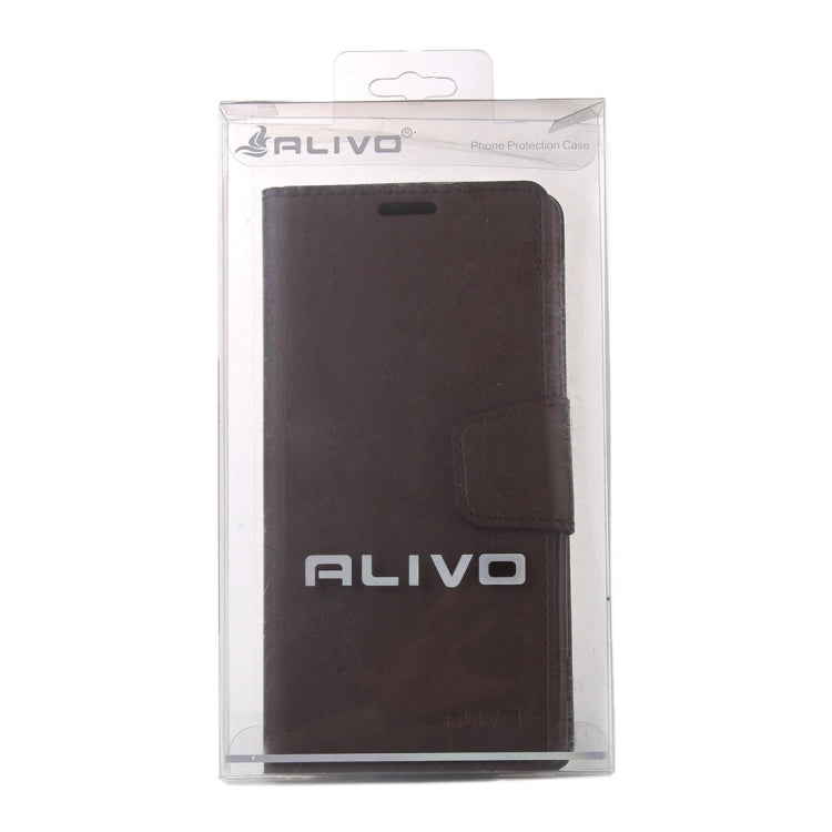 For Galaxy A7 / A700 ALIVO Horizontal Flip Solid Color Oil Edge Leather Case with Card Slots & Holder & Wallet