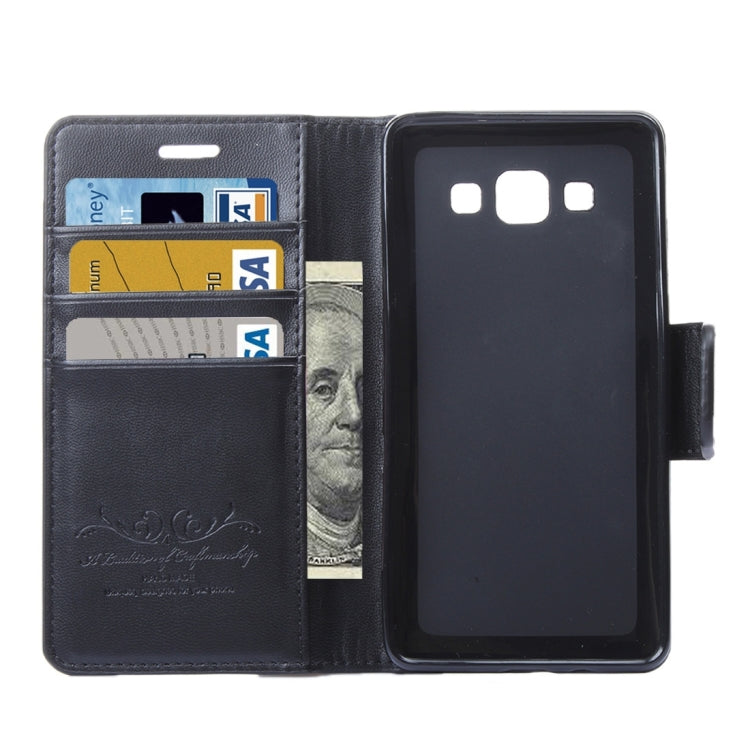 For Galaxy A8 / A800 ALIVO Horizontal Flip Solid Color Oil Edge Leather Case with Card Slots & Holder & Wallet
