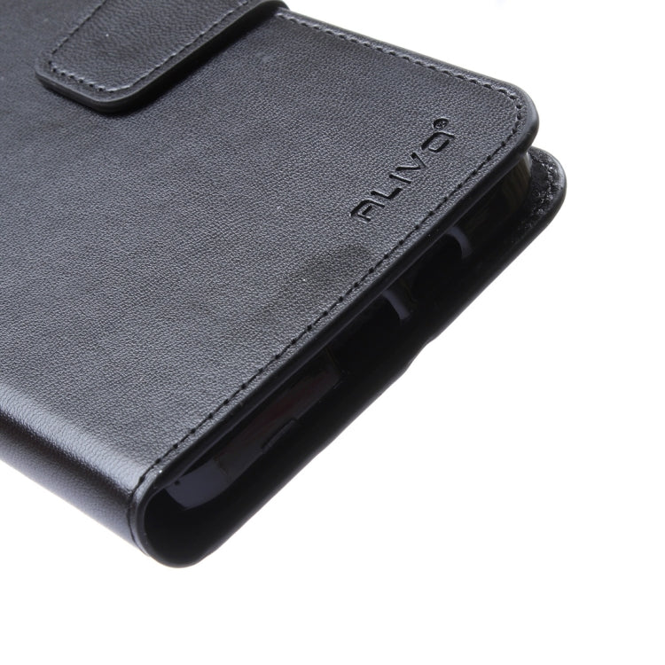 For Galaxy A8 / A800 ALIVO Horizontal Flip Solid Color Oil Edge Leather Case with Card Slots & Holder & Wallet