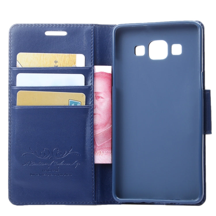 For Galaxy A8 / A800 ALIVO Horizontal Flip Solid Color Oil Edge Leather Case with Card Slots & Holder & Wallet
