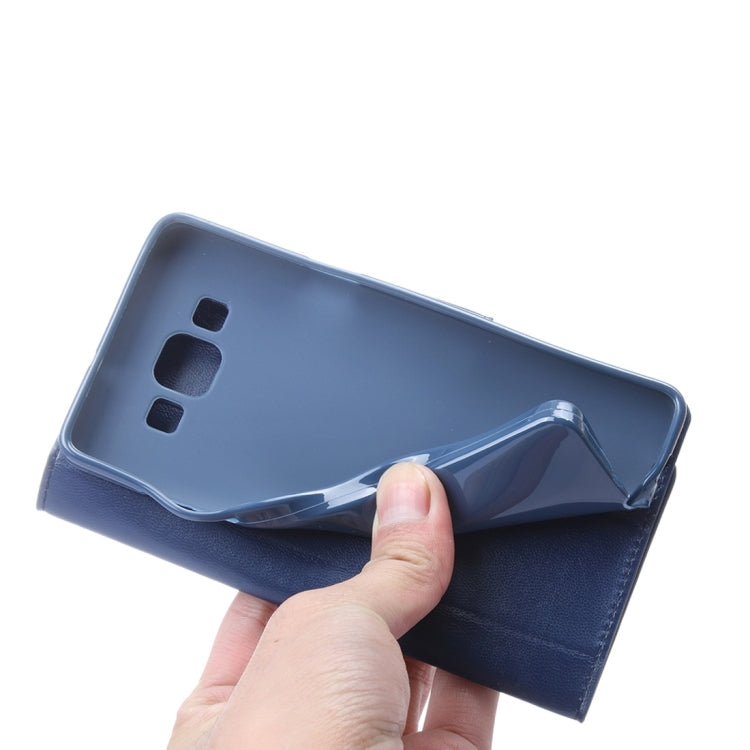 For Galaxy A8 / A800 ALIVO Horizontal Flip Solid Color Oil Edge Leather Case with Card Slots & Holder & Wallet