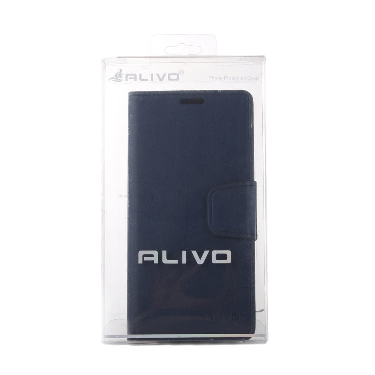 For Galaxy A8 / A800 ALIVO Horizontal Flip Solid Color Oil Edge Leather Case with Card Slots & Holder & Wallet