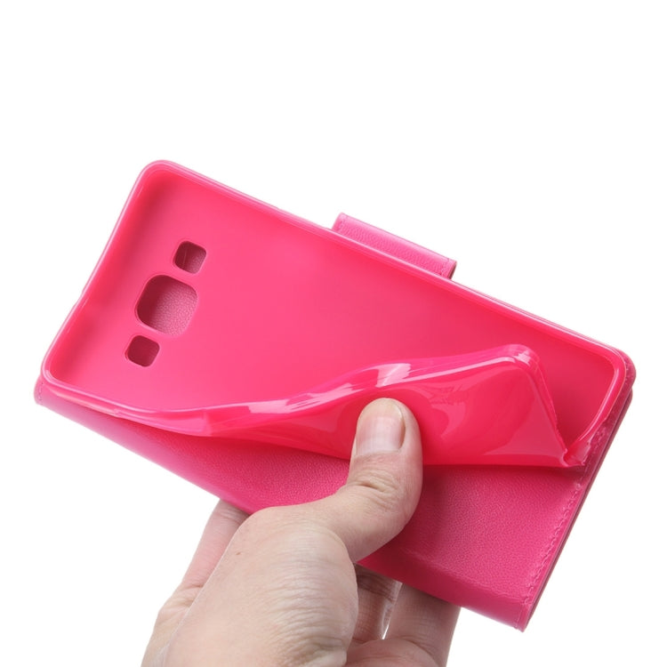 For Galaxy A8 / A800 ALIVO Horizontal Flip Solid Color Oil Edge Leather Case with Card Slots & Holder & Wallet