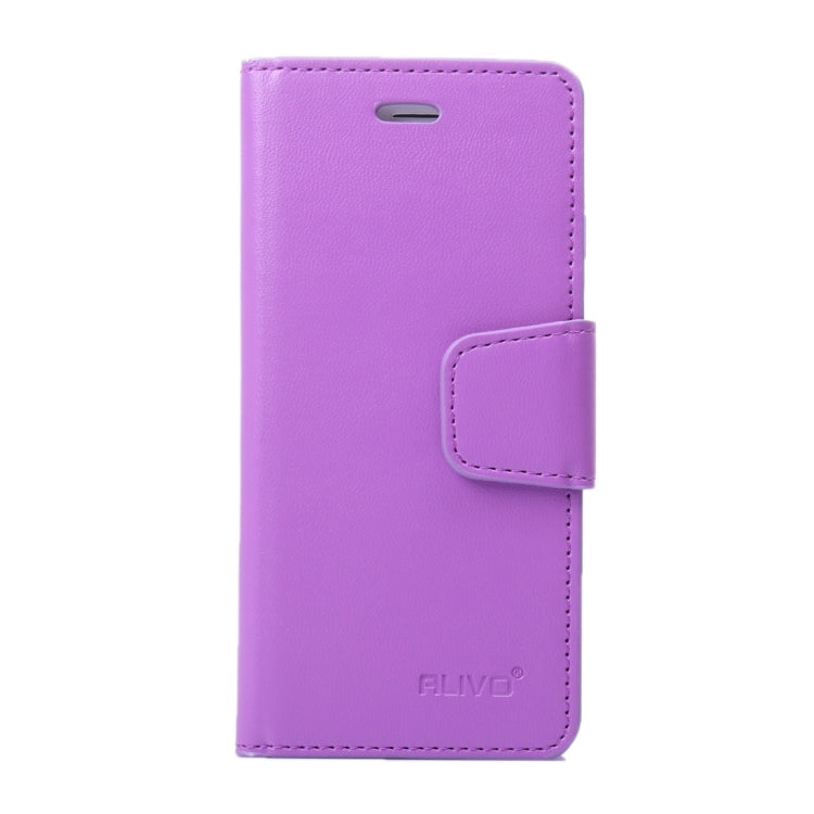 For Galaxy A8 / A800 ALIVO Horizontal Flip Solid Color Oil Edge Leather Case with Card Slots & Holder & Wallet