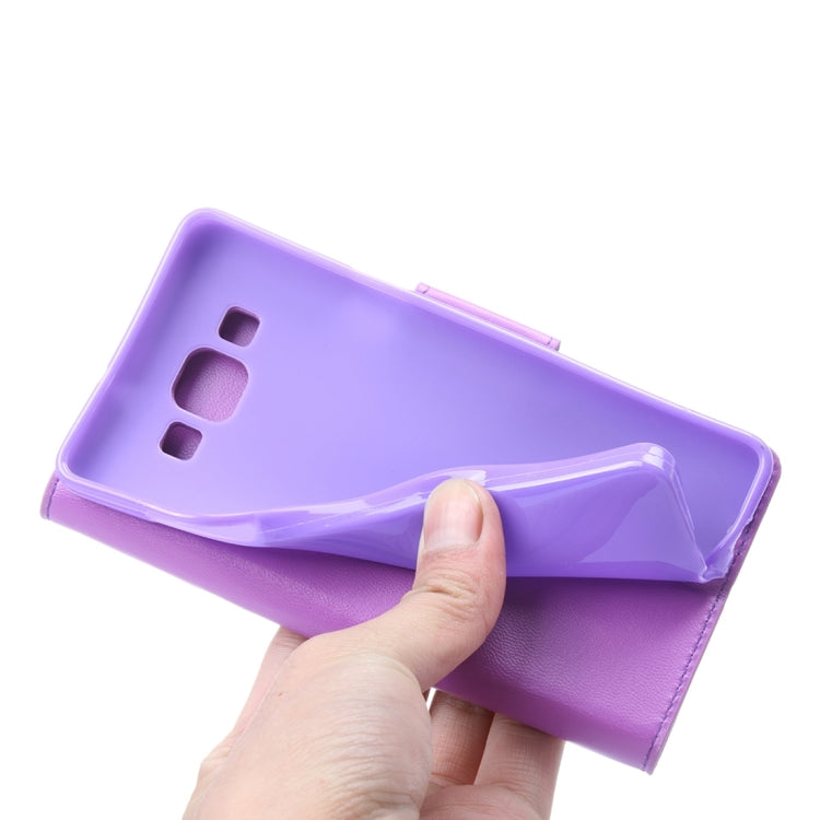 For Galaxy A8 / A800 ALIVO Horizontal Flip Solid Color Oil Edge Leather Case with Card Slots & Holder & Wallet