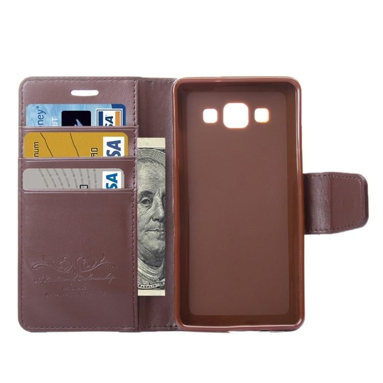 For Galaxy A8 / A800 ALIVO Horizontal Flip Solid Color Oil Edge Leather Case with Card Slots & Holder & Wallet