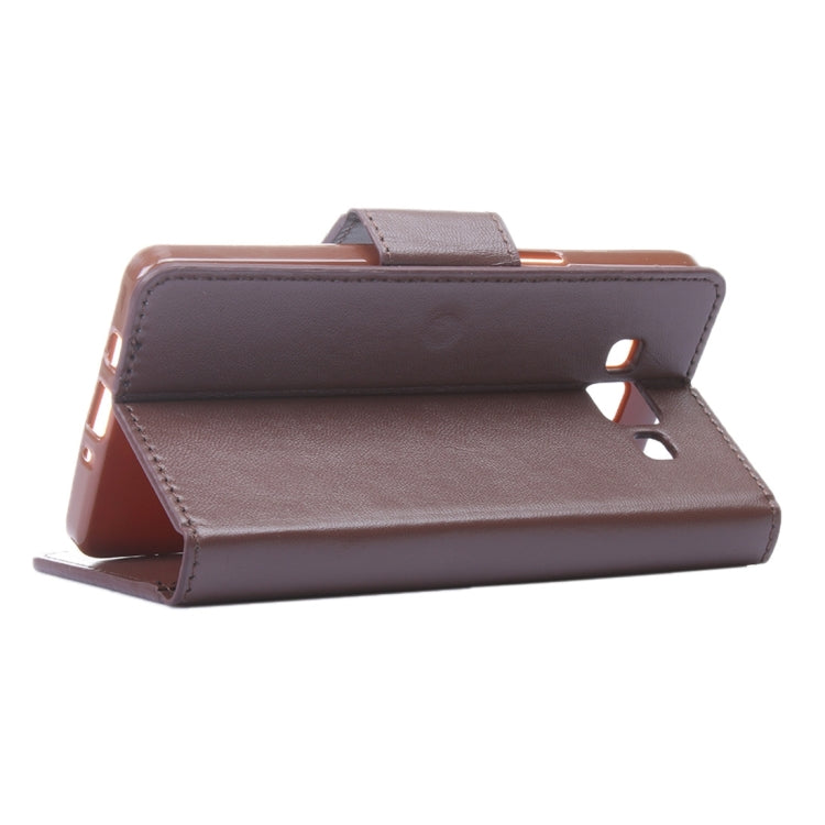 For Galaxy A8 / A800 ALIVO Horizontal Flip Solid Color Oil Edge Leather Case with Card Slots & Holder & Wallet