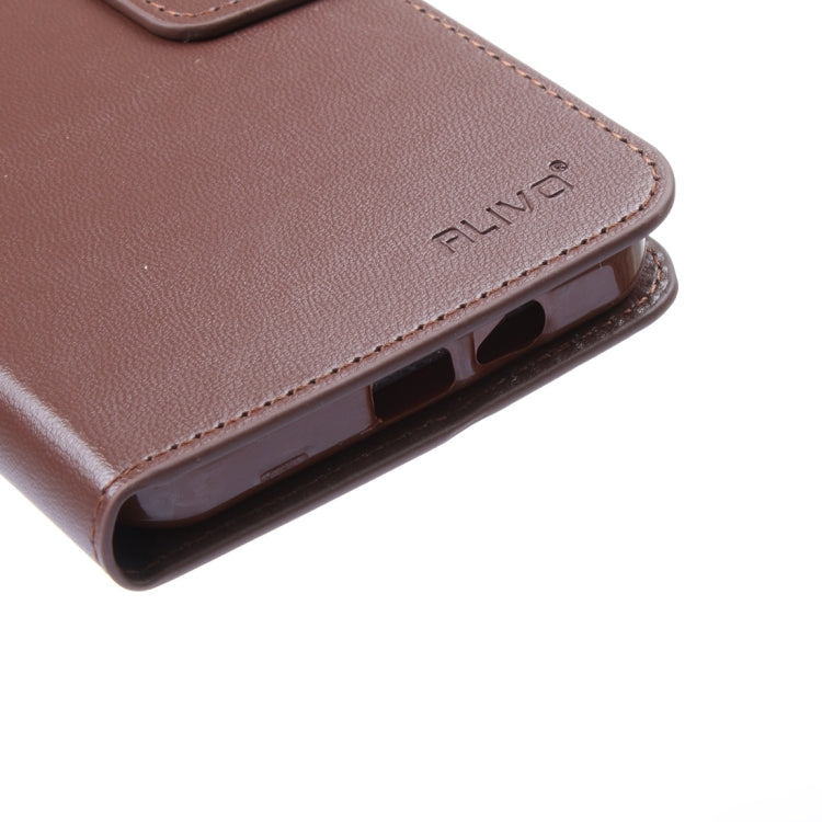 For Galaxy A8 / A800 ALIVO Horizontal Flip Solid Color Oil Edge Leather Case with Card Slots & Holder & Wallet