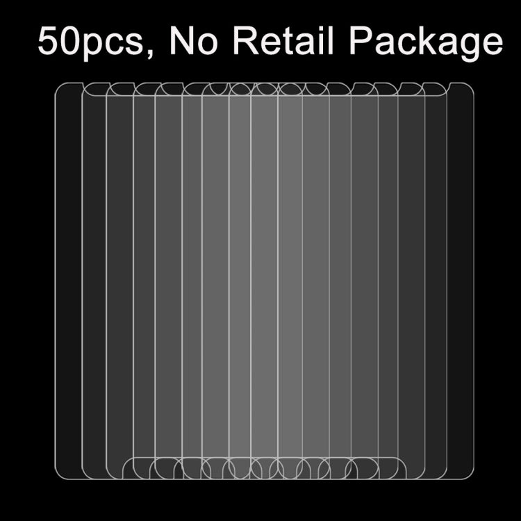 50 PCS for Galaxy A9 / A900 0.26mm 9H Surface Hardness 2.5D Explosion-proof Tempered Glass Film, No Retail Package