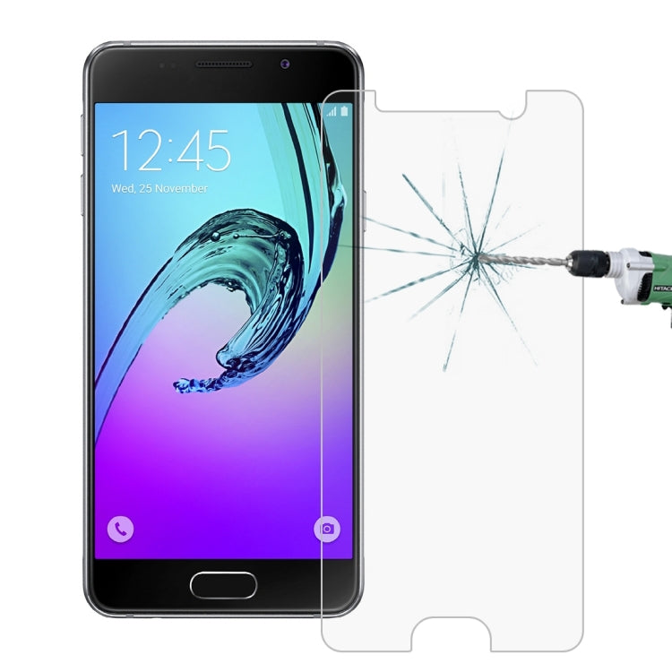 100 PCS for Galaxy A3(2016) / A310 0.26mm 9H Surface Hardness 2.5D Explosion-proof Tempered Glass Screen Film