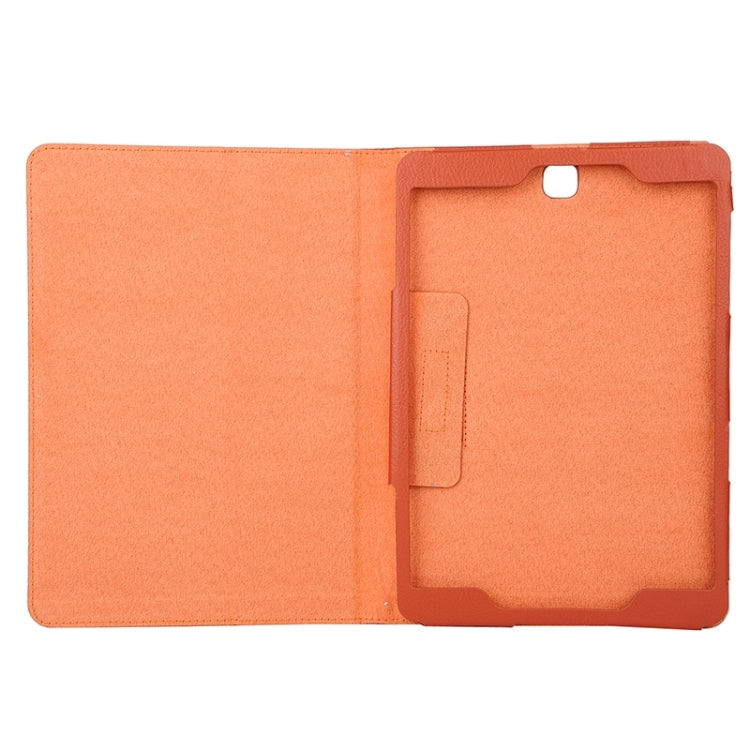 Litchi Texture Horizontal Flip Solid Color Leather Case with Two-Folding Holder for Galaxy Tab A 8.0 / T350