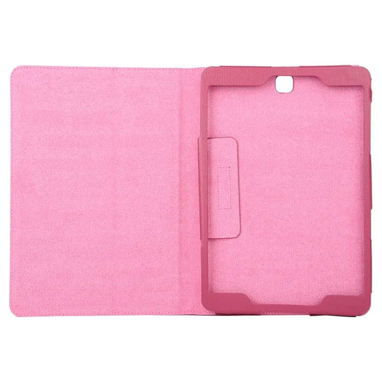 Litchi Texture Horizontal Flip Solid Color Leather Case with Two-Folding Holder for Galaxy Tab A 9.7 / T550