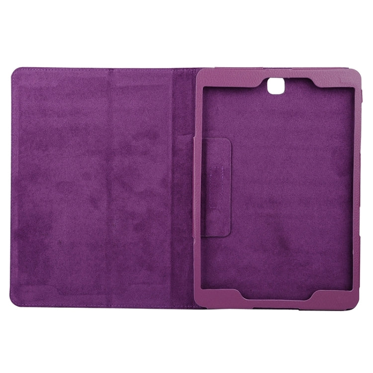 Litchi Texture Horizontal Flip Solid Color Leather Case with Two-Folding Holder for Galaxy Tab A 9.7 / T550