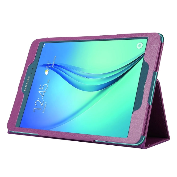 Litchi Texture Horizontal Flip Solid Color Leather Case with Two-Folding Holder for Galaxy Tab A 9.7 / T550