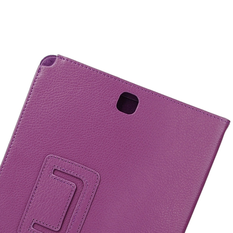 Litchi Texture Horizontal Flip Solid Color Leather Case with Two-Folding Holder for Galaxy Tab A 9.7 / T550