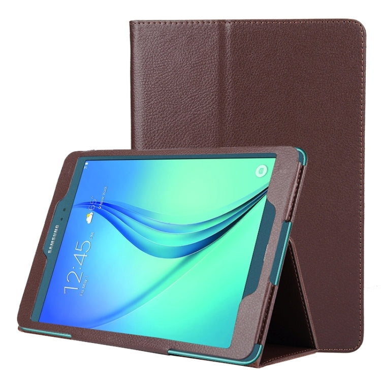 Litchi Texture Horizontal Flip Solid Color Leather Case with Two-Folding Holder for Galaxy Tab A 9.7 / T550