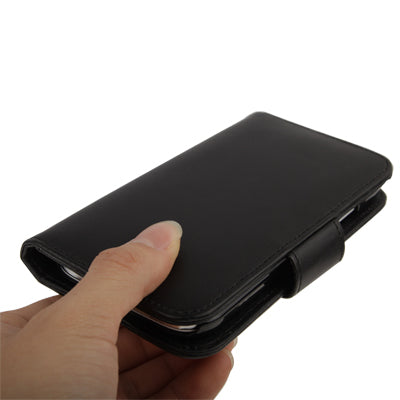 Horizontal Flip Leather Case with Card Slots & Holder for Galaxy S IV / i9500