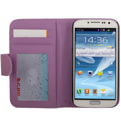 Horizontal Flip Leather Case with Card Slots & Holder for Galaxy S IV / i9500
