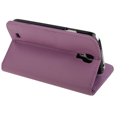 Horizontal Flip Leather Case with Card Slots & Holder for Galaxy S IV / i9500