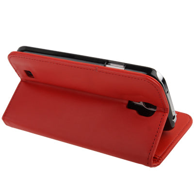 Horizontal Flip Leather Case with Card Slots & Holder for Galaxy S IV / i9500