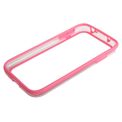 Transparent Silicon + Plastic Bumper Frame for Galaxy S IV / i9500