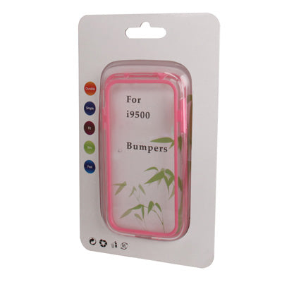 Transparent Silicon + Plastic Bumper Frame for Galaxy S IV / i9500
