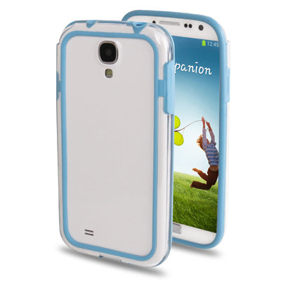 Transparent Silicon + Plastic Bumper Frame for Galaxy S IV / i9500