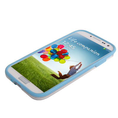 Transparent Silicon + Plastic Bumper Frame for Galaxy S IV / i9500