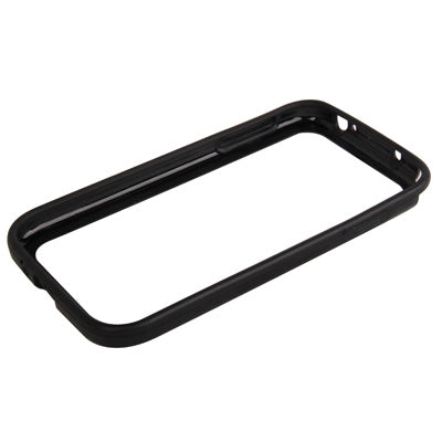 Pure Color Anti-static Silicon + Plastic Bumper Frame for Galaxy S IV / i9500(Black)