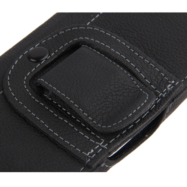 Wallet Style Lichi Texture Leather Case with Belt Clip for  iPhone 8 & 7  / iPhone 6, Galaxy S IV / i9500(Black)