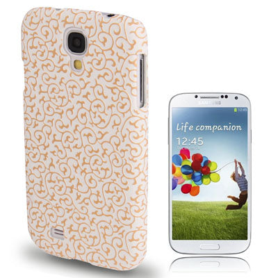 Emboss Flower Pattern Plastic Case for Galaxy S IV / i9500