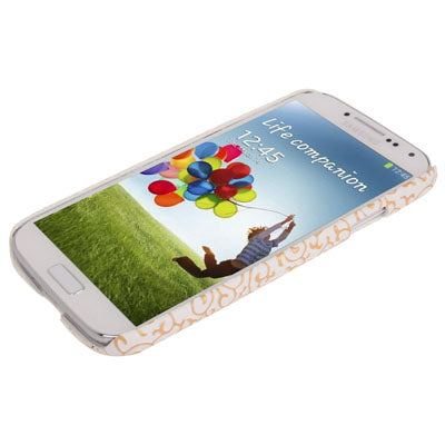 Emboss Flower Pattern Plastic Case for Galaxy S IV / i9500