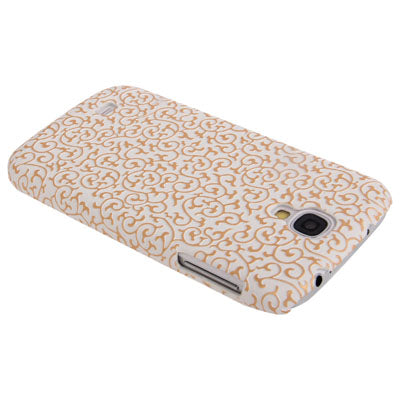 Emboss Flower Pattern Plastic Case for Galaxy S IV / i9500