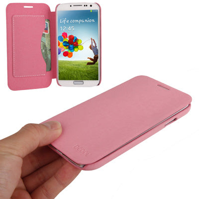 Dcool Natural Texture Horizontal Flip Leather Case with Credit Card Slots for Galaxy S IV / i9500