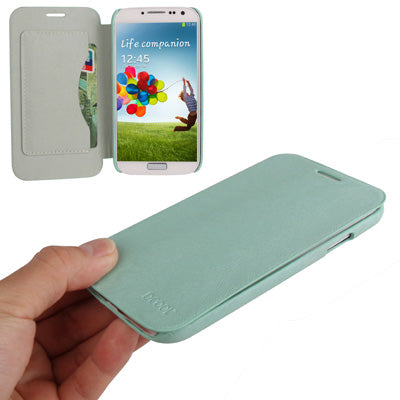 Dcool Natural Texture Horizontal Flip Leather Case with Credit Card Slots for Galaxy S IV / i9500