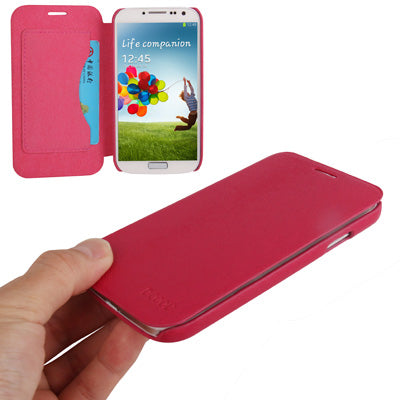 Dcool Natural Texture Horizontal Flip Leather Case with Credit Card Slots for Galaxy S IV / i9500