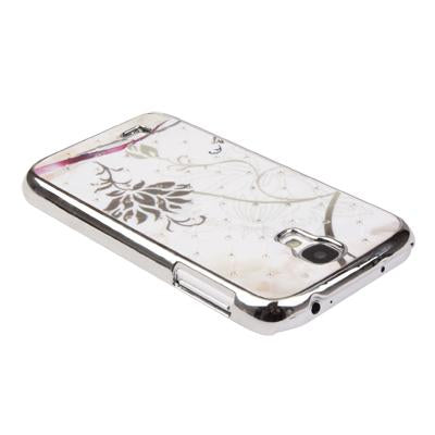 Lotus Pattern Luxury Bling Diamond Encrusted Plating Skinning Case for Galaxy S IV / i9500