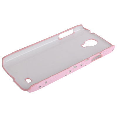 Flowers Pattern Shimmering Powder Plastic Case for Galaxy S IV / i9500(Pink)