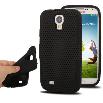 Plastic + Silicon Mesh Combination Case for Galaxy S IV / i9500