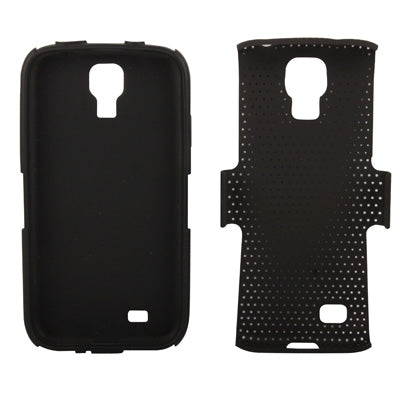 Plastic + Silicon Mesh Combination Case for Galaxy S IV / i9500