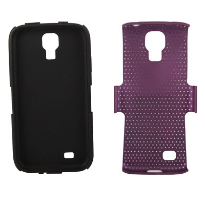 Plastic + Silicon Mesh Combination Case for Galaxy S IV / i9500