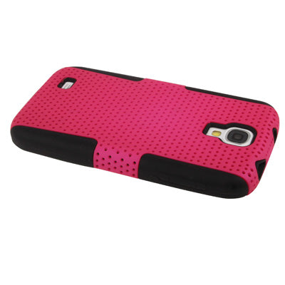 Plastic + Silicon Mesh Combination Case for Galaxy S IV / i9500