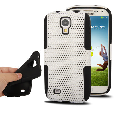 Plastic + Silicon Mesh Combination Case for Galaxy S IV / i9500