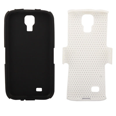 Plastic + Silicon Mesh Combination Case for Galaxy S IV / i9500