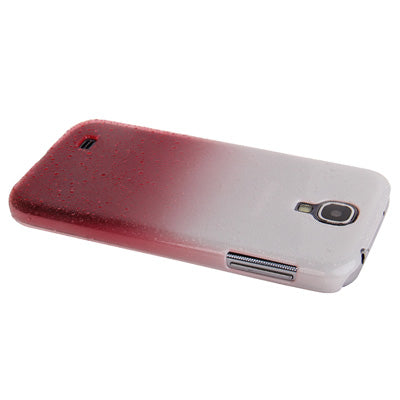 Gradient Color Series Transparent Raindrops Pattern Plastic Case for Galaxy S IV / i9500(Pink)