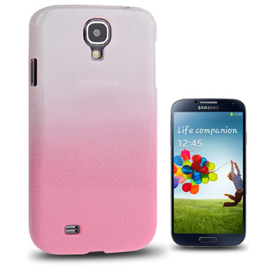 Gradient Color Series Raindrops Pattern Plastic Case for Galaxy S IV / i9500(Pink)