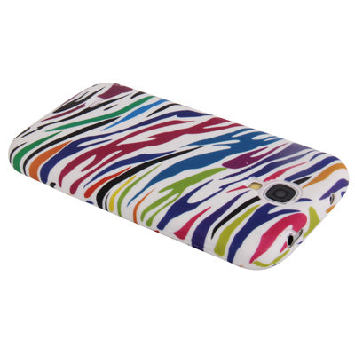 Colorful Zebra Texture TPU Case for Galaxy S IV / i9500