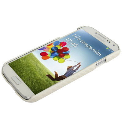 Carbon Fiber Texture Plastic Case for Galaxy S IV / i9500(White)